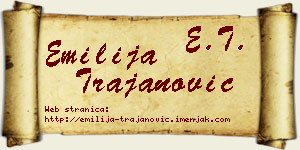 Emilija Trajanović vizit kartica